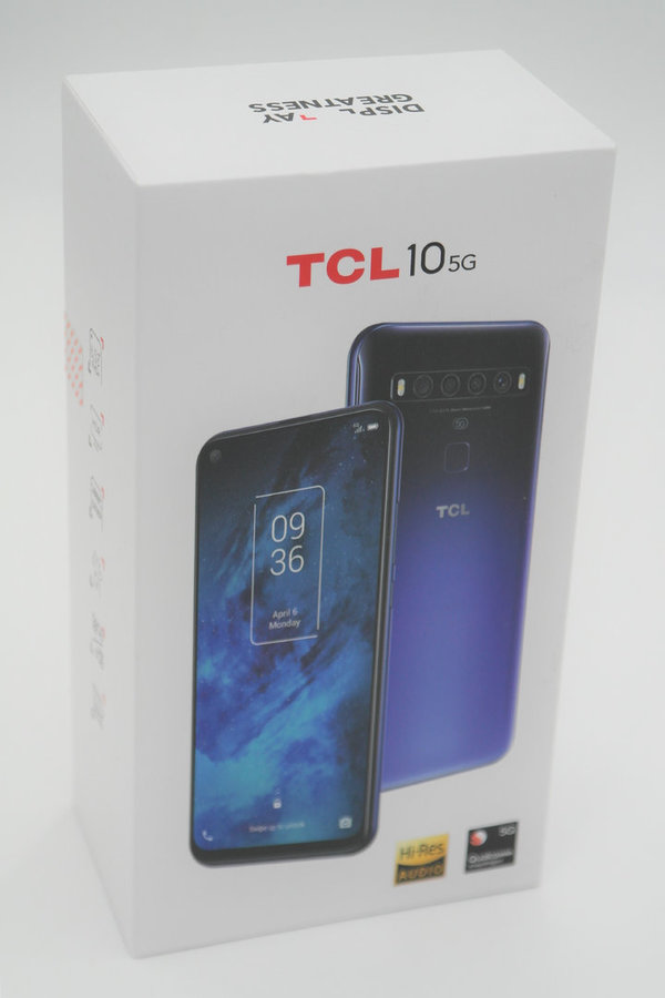 Smartphone TCL 10 6,53" 6GB-128GB Dark Gray 64MP 5G, grau