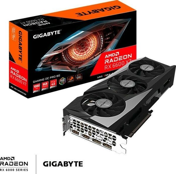 GIGABYTE Radeon RX 6600 XT Gaming OC Pro 8G 8GB GDDR6 Grafikkarte GV-R66XTGAMINGOC PRO-8GD, *b-Ware*
