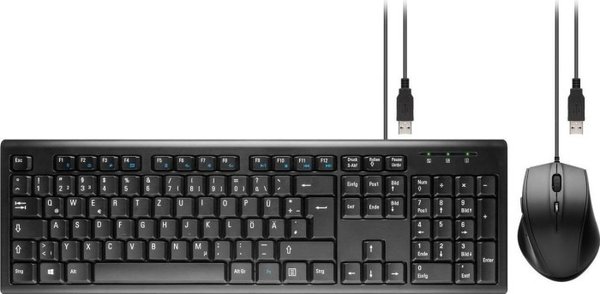 Goobay Tastatur und Maus Combo, USB, DE 96493, Maus + Tastatur Set