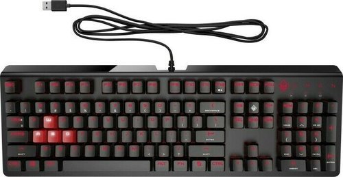 HP Omen Encoder Gaming Keyboard, MX RED, USB, EU (6YW76AA#ABB) *b-Ware*