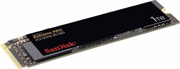 SanDisk Extreme Pro M.2 NVMe 3D SSD 1TB, M.2, 3400MB/s Lesen 600TBW (SDSSDXPM2-1T00-G25) *b-Ware*