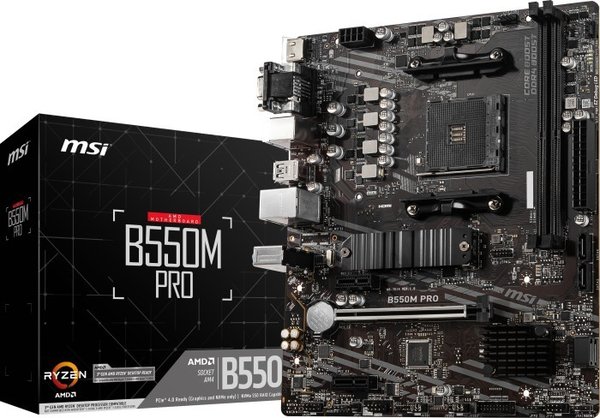 MSI B550M Pro Mainboard, AMD Sockel AM4, B550 Chipsatz (7D14-006R)