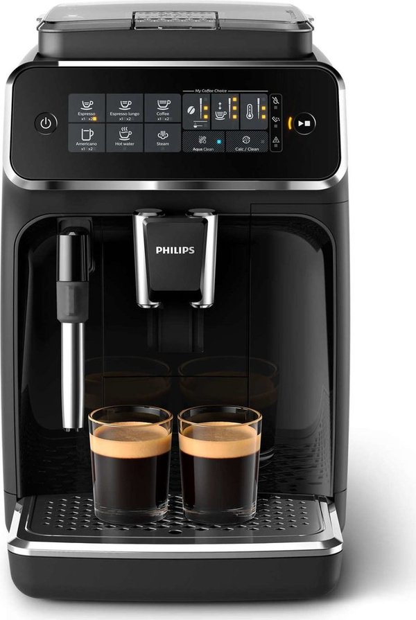 Philips EP3221/40 Series 3200, Kaffeevollautomat, Klavierlack-schwarz, Mahlwerk aus Keramik