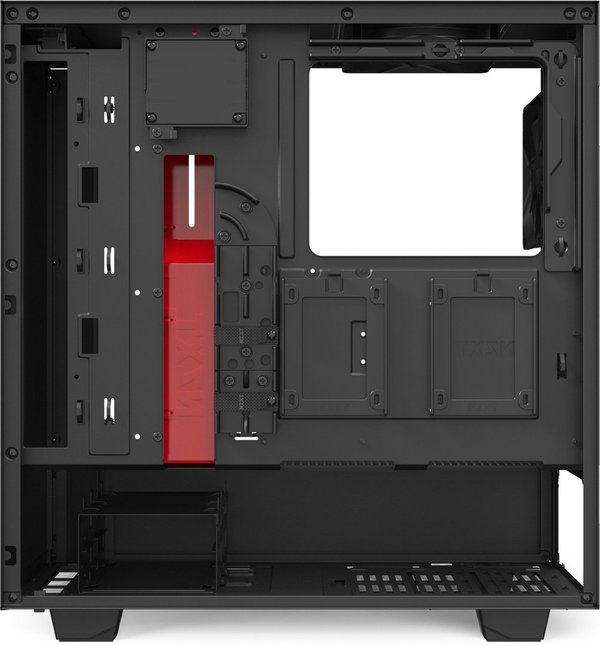 NZXT H510i schwarz/rot, Glasfenster (CA-H510i-BR) PC Gehäuse