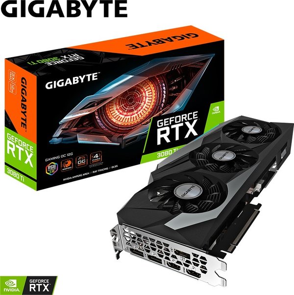 GIGABYTE GeForce RTX 3080 Ti Gaming OC 12G, 12GB GDDR6X, GV-N308TGAMING OC-12GD