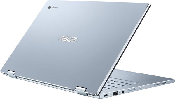 ASUS Chromebook Flip C433TA-AJ0139 Silver Blue, Core i5-8200Y, 8GB RAM, 128GB Flash, DE (QWERTZ)