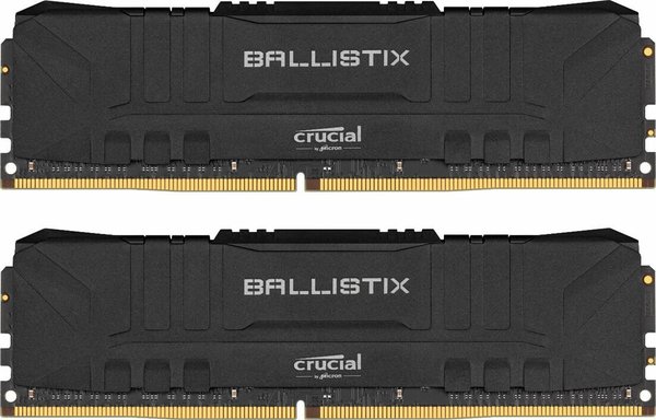 Crucial Ballistix schwarz DIMM Kit 32GB, DDR4-3200, CL16-18-18-36 (BL2K16G32C16U4B)