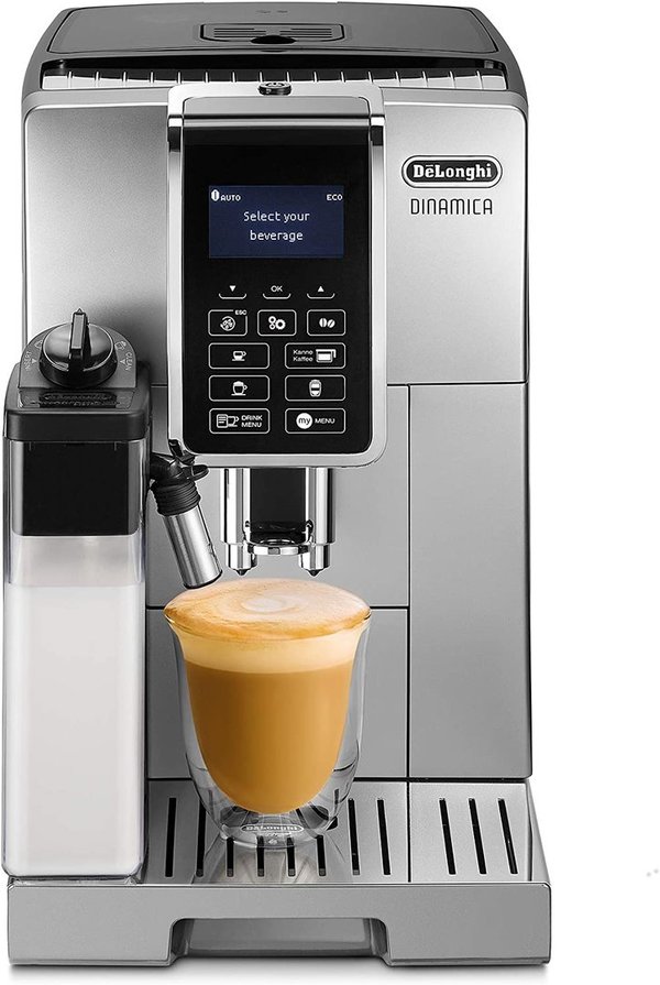 DeLonghi Dinamica ECAM 350.55.SB Kaffevollautomat, silber/schwarz
