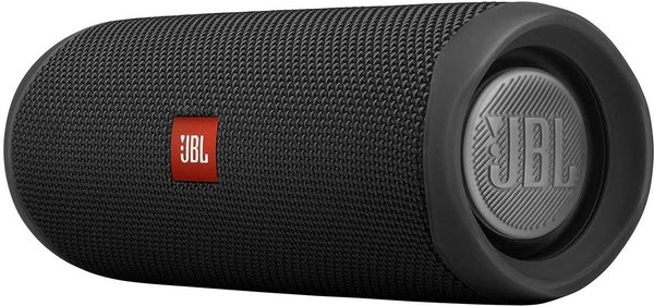 JBL Flip 5 Bluetooth Box schwarz, Wasserdichter, portabler Lautsprecher (JBLFLIP5BLK)