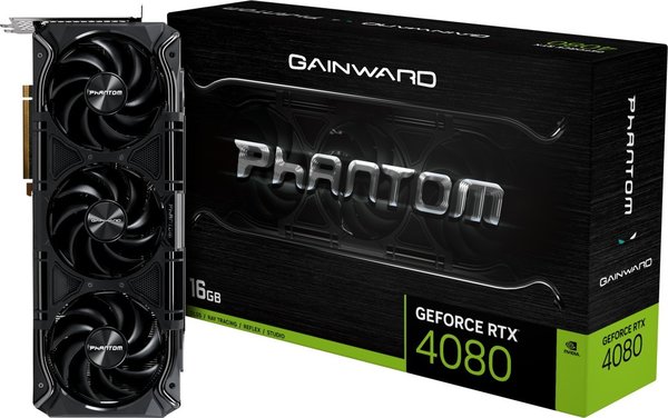 Gainward GeForce RTX 4080 Phantom, 16GB GDDR6X, HDMI, 3x DP (3505 / NED4080019T2-1030P)