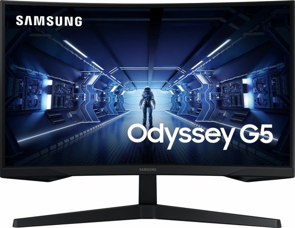 Samsung Odyssey G5 C27G53TQWR 27 Zoll Gaming Monitor, 144Hz - Schwarz (LC27G53TQWRXEN)