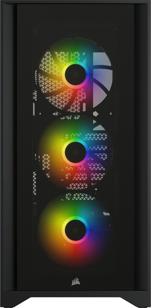 Corsair iCue 4000X RGB schwarz, Mid-Tower-ATX-Gehäuse mit Gehärtetem Glasfenster (CC-9011204-WW)