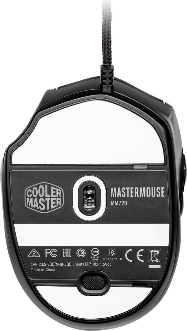 Cooler Master MasterMouse MM720 RGB Gaming Maus schwarz glänzend, USB (MM-720-KKOL2)