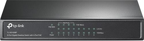 TP-Link TL-SG1000 Desktop Gigabit Switch, 8x RJ-45, PoE+ (TL-SG1008P)
