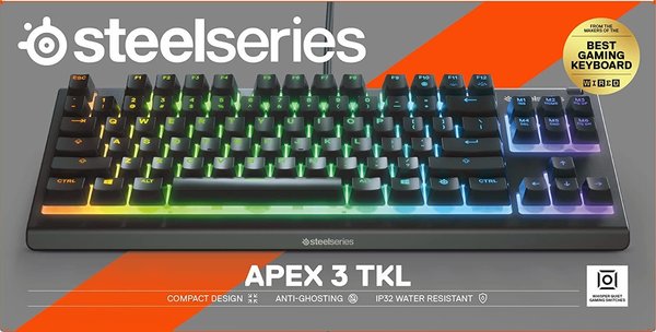 SteelSeries Apex 3 TKL, USB, DE, Tastatur, QWERTZ (64833)