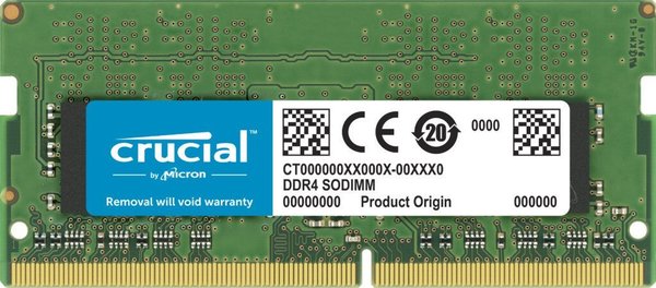 Crucial SO-DIMM 32GB, DDR4-3200, CL22-22-22 (CT32G4SFD832A) RAM