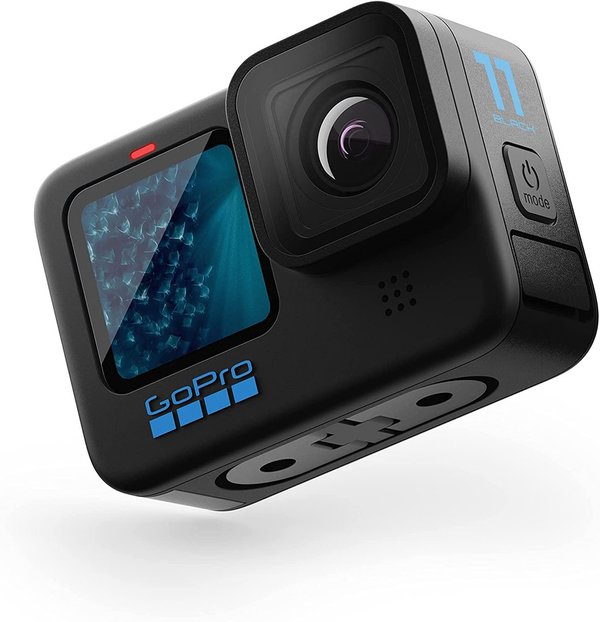 GoPro HERO11 Black, Actioncam, Wasserdicht, 5,3K60 Ultra HD-Video, 27 MP Fotos (CHDHX-111)