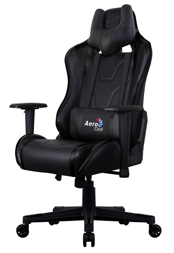 AeroCool AC220 AIR Gamingstuhl, schwarz (AC220AIR-B)