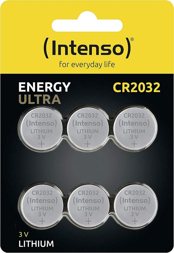 Intenso Energy Ultra CR2032, 6er-Pack (7502436) Knopfzelle, Batterie