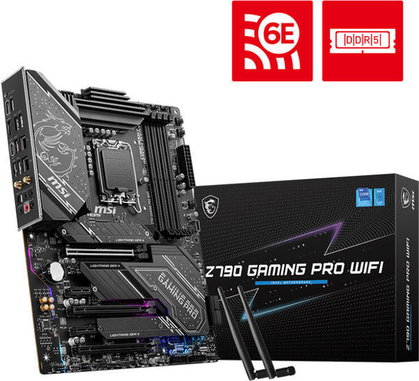 MSI Z790 Gaming PRO WIFI Mainboard, Intel Sockel 1700, DDR5 (7D93-001R)