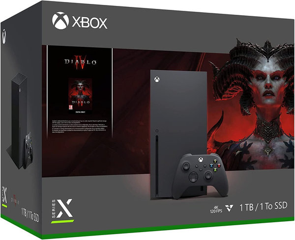 Microsoft Xbox Series X - Diablo IV Bundle, schwarz, inkl. Controller