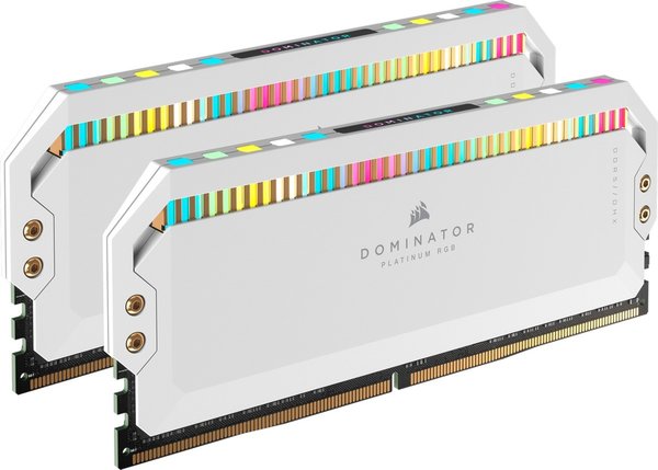 Corsair Dominator Platinum RGB weiß DIMM Kit 32GB, DDR5-5200, CL40-40-40-77 (CMT32GX5M2B5200C40W)